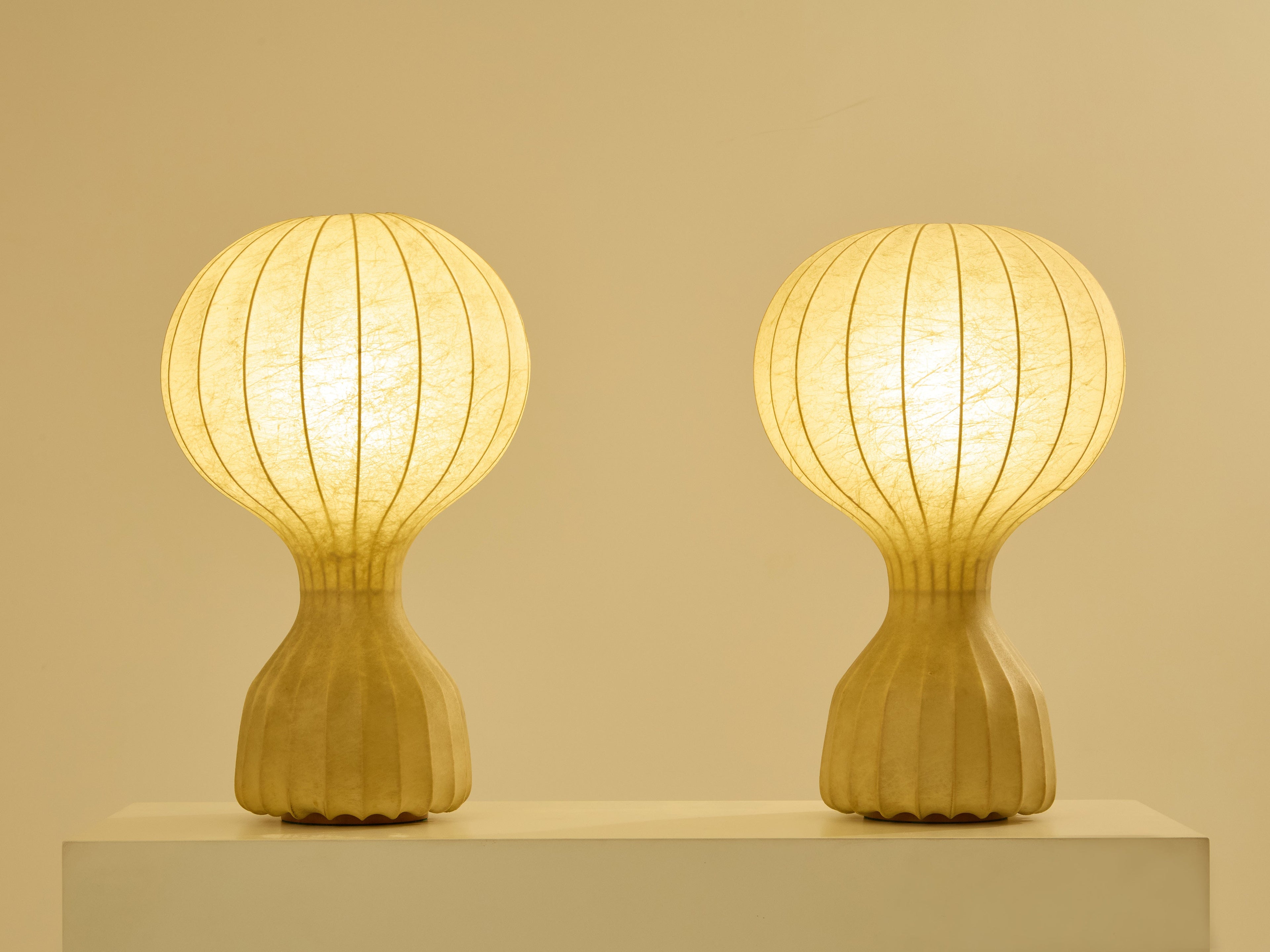 Castiglioni pair of first edition Gatto Grande lamps early 1960s
