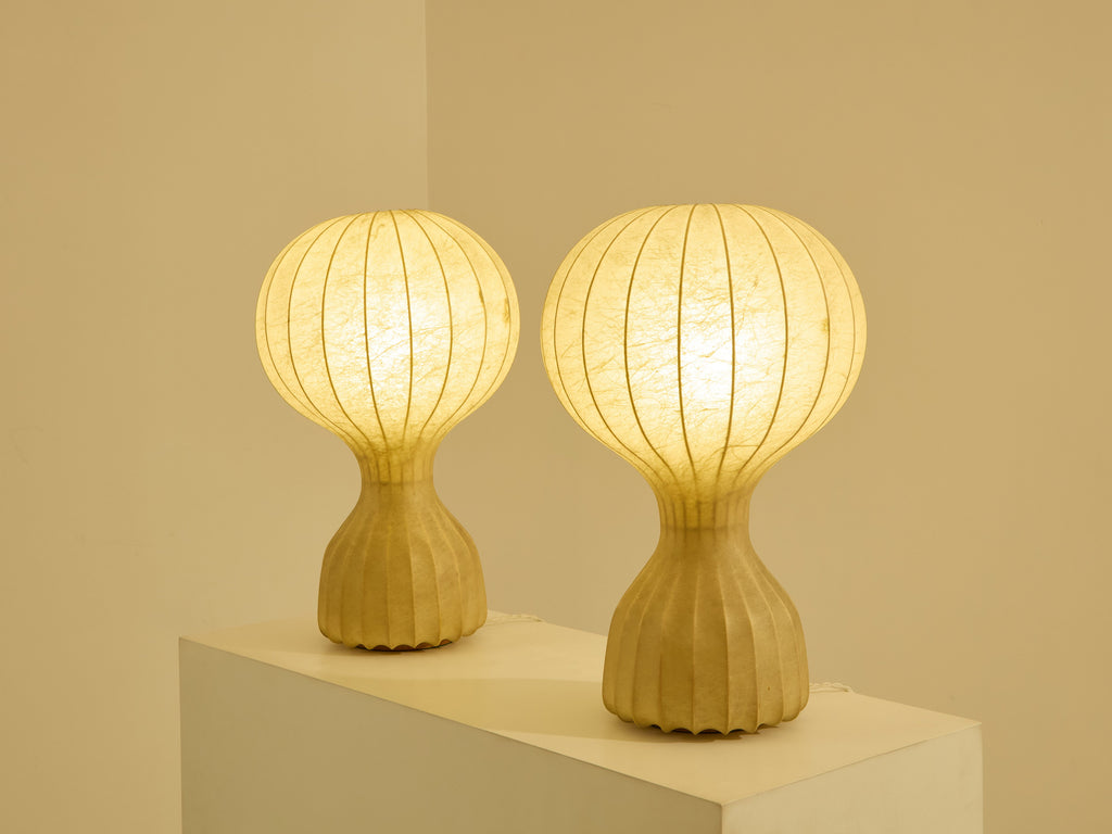 Castiglioni pair of first edition Gatto Grande lamps early 1960s