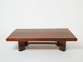 Charles Dudouyt large Modernist walnut coffee table 1940