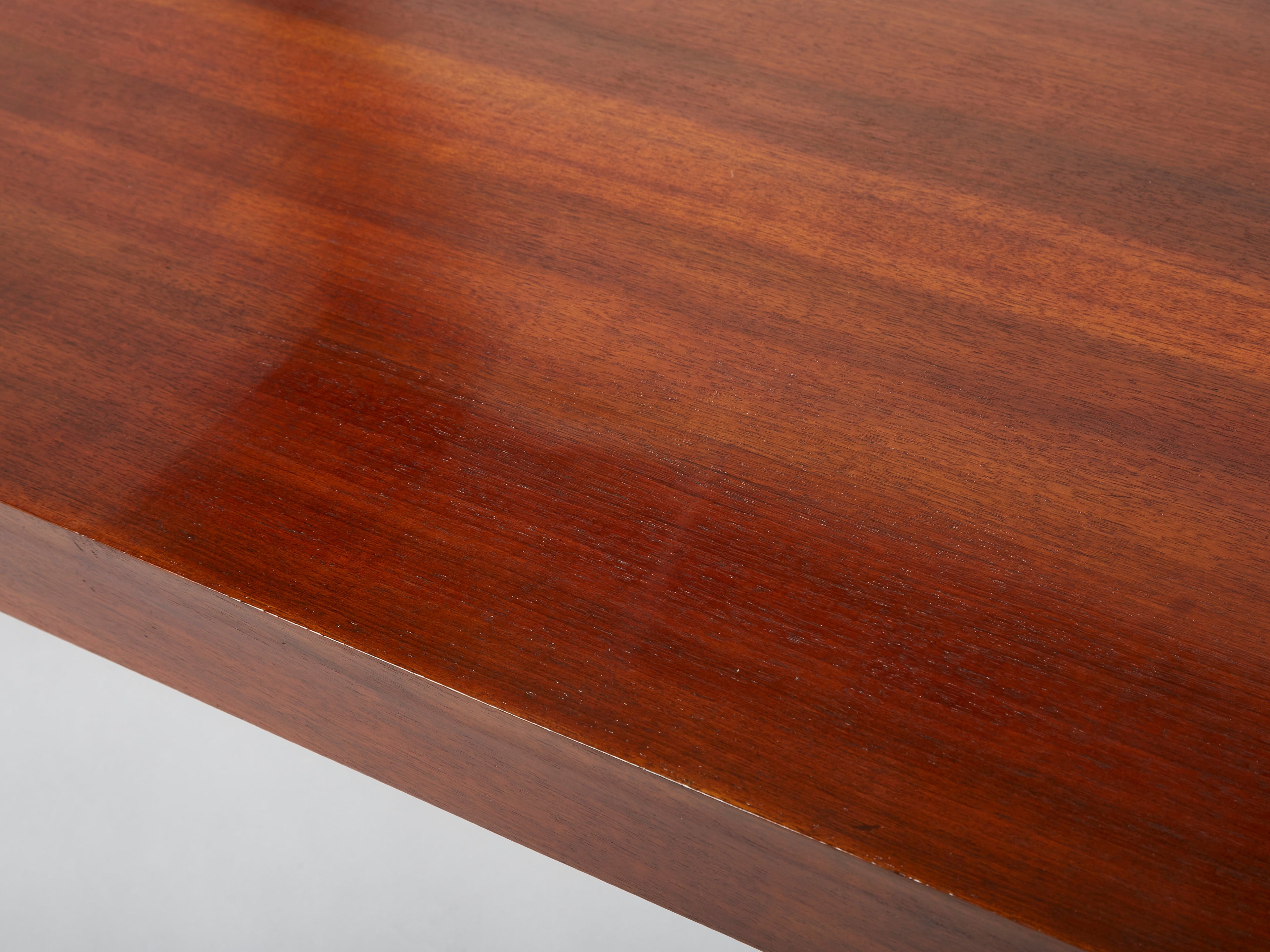 Charles Dudouyt large Modernist walnut coffee table 1940