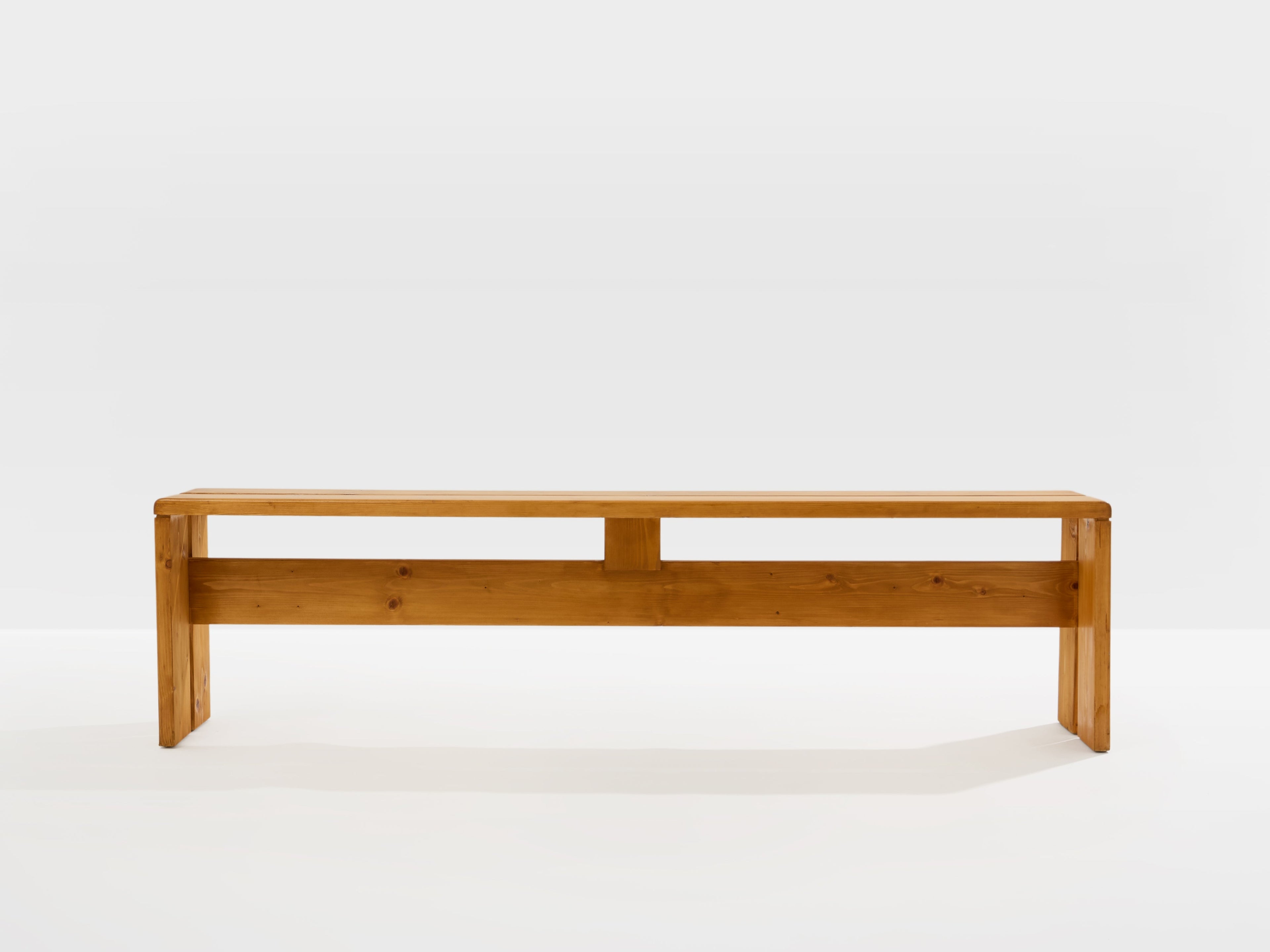 Charlotte Perriand pine benches Les Arcs 1970s