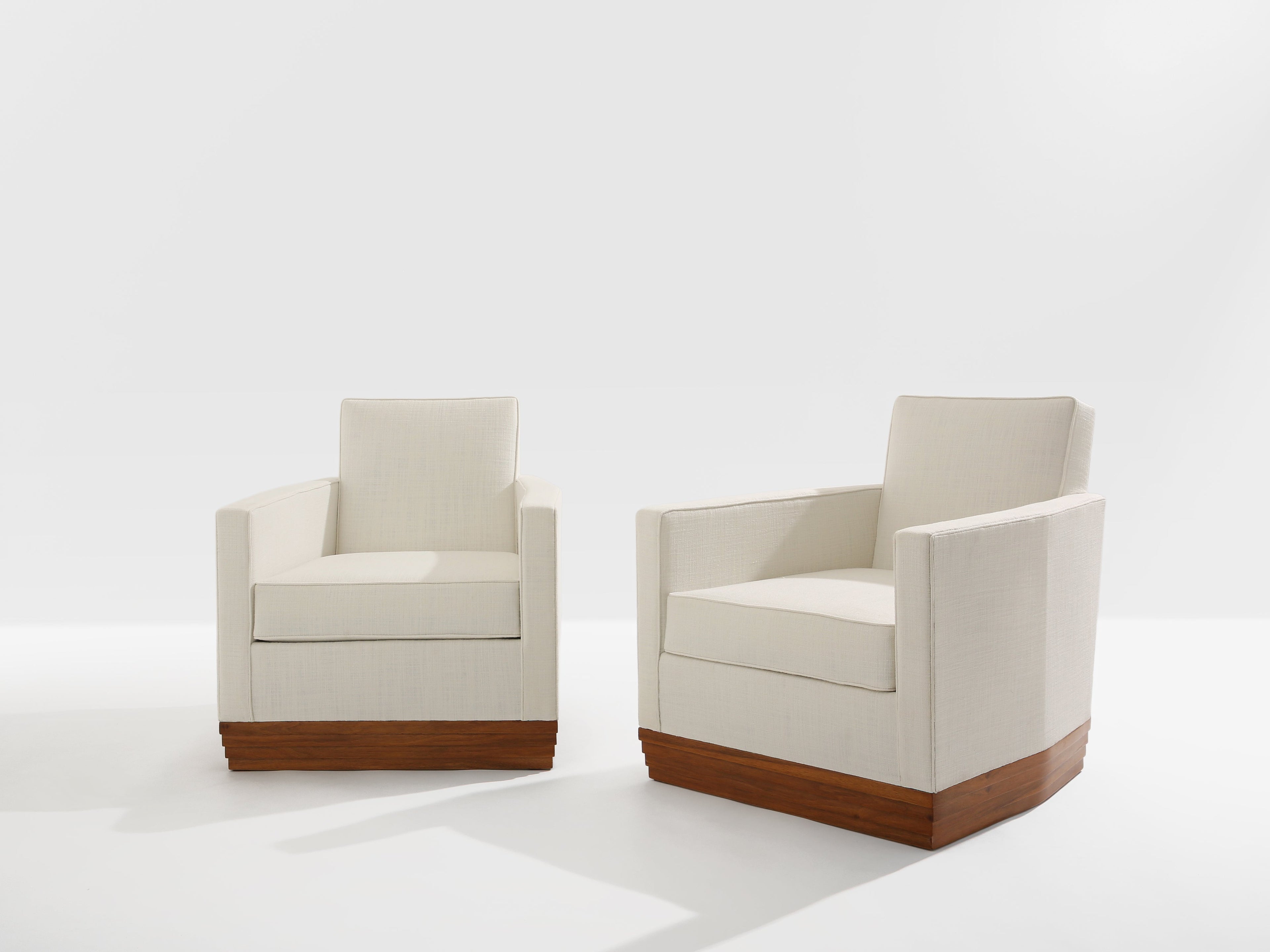 D.I.M. René Joubert & Philippe Petit pair of club armchairs 1930