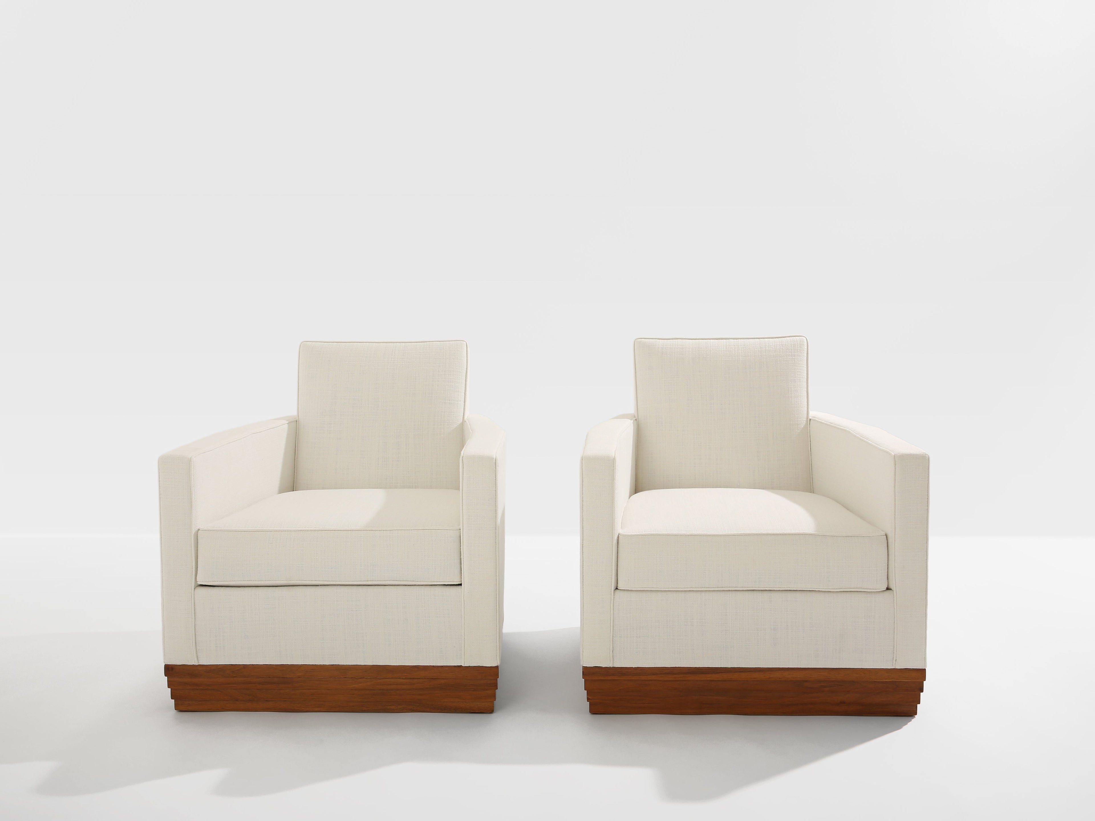 D.I.M. René Joubert & Philippe Petit pair of club armchairs 1930