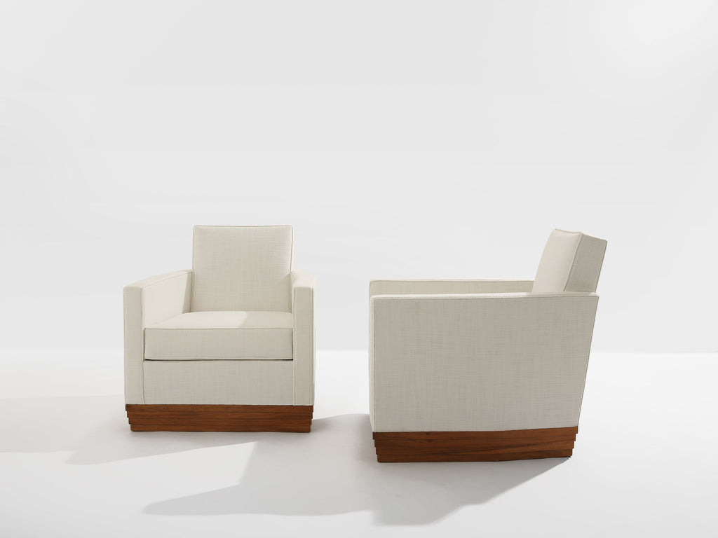 D.I.M. René Joubert & Philippe Petit pair of club armchairs 1930