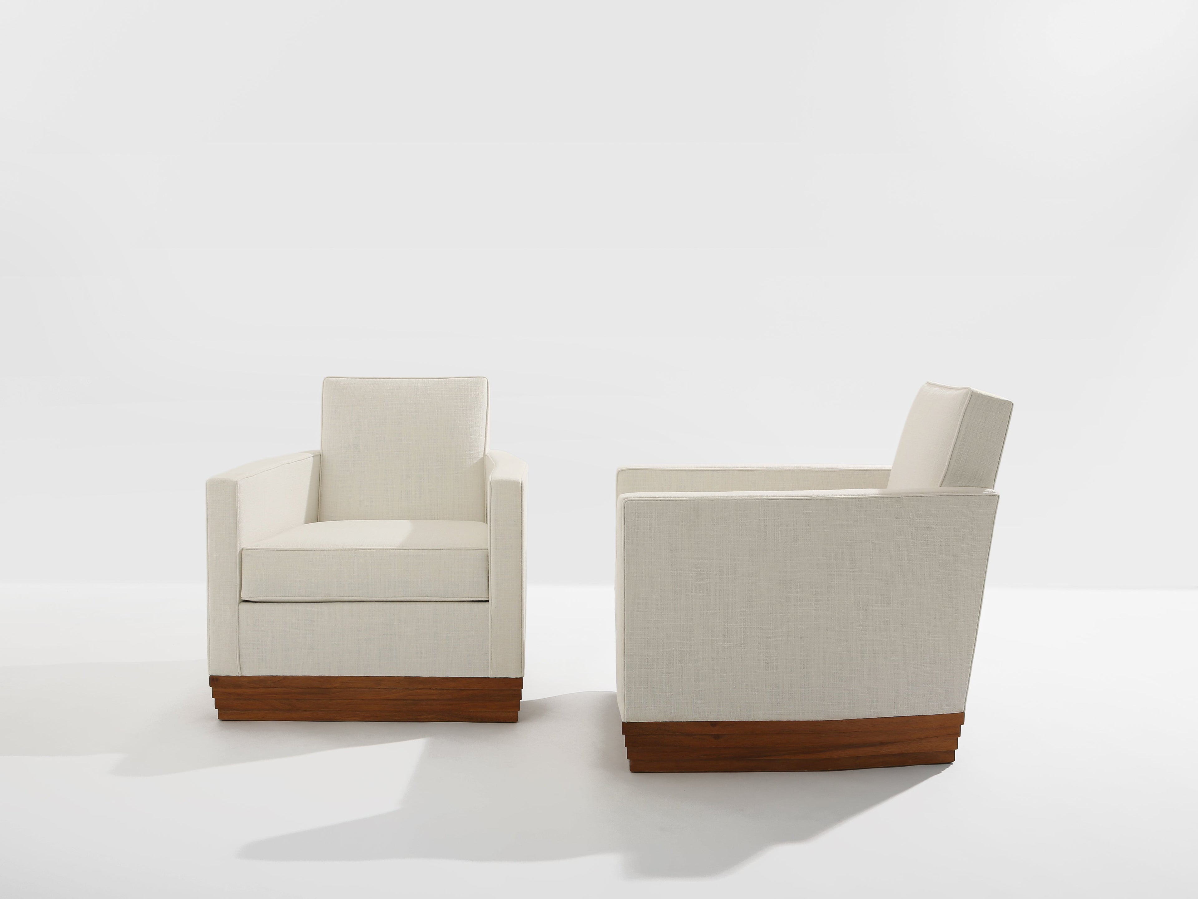D.I.M. René Joubert & Philippe Petit pair of club armchairs 1930
