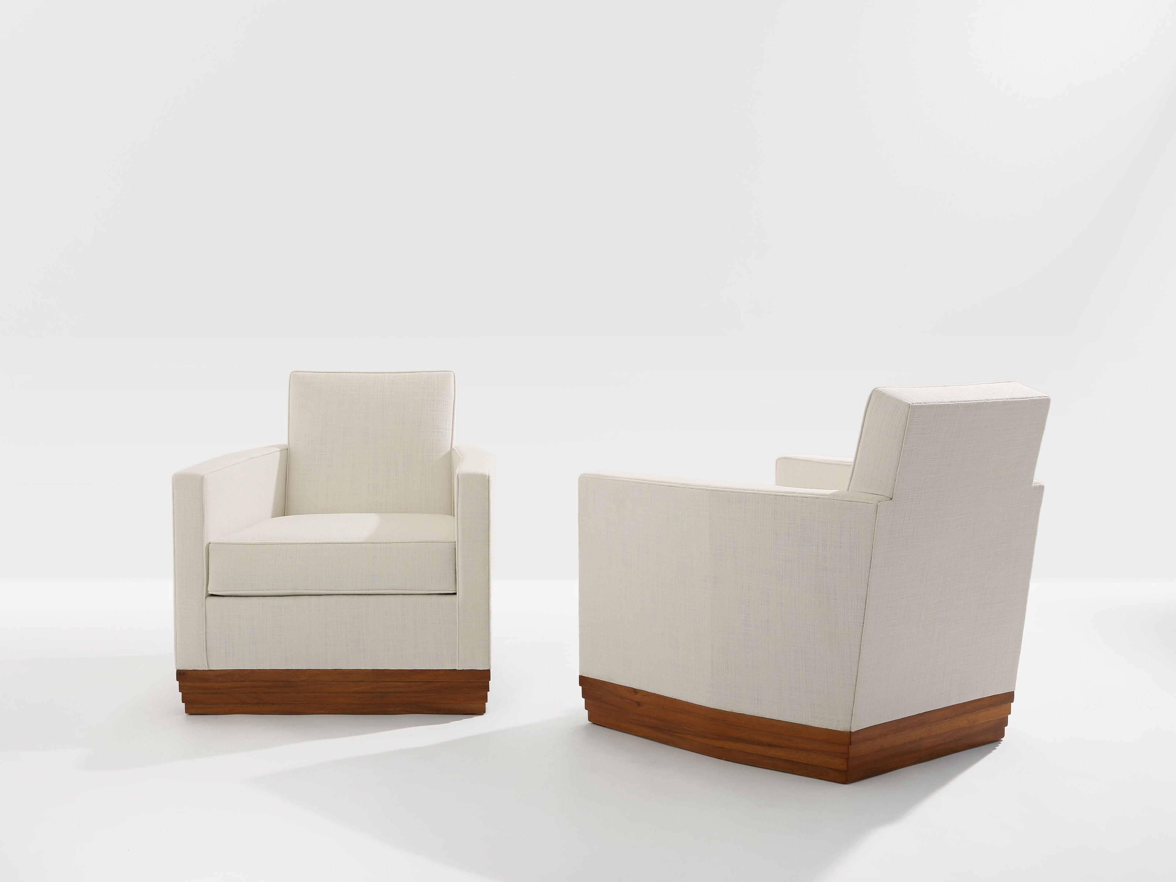 D.I.M. René Joubert & Philippe Petit pair of club armchairs 1930