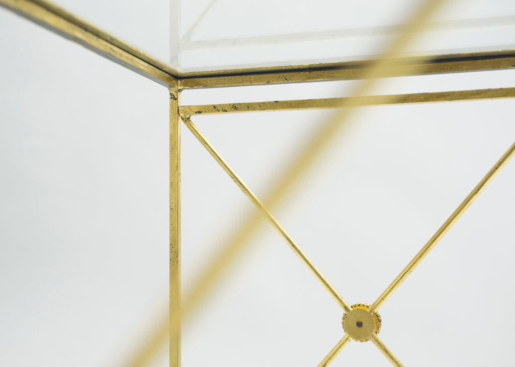 French neoclassical Maison Jansen gilded iron bar cart 1960s