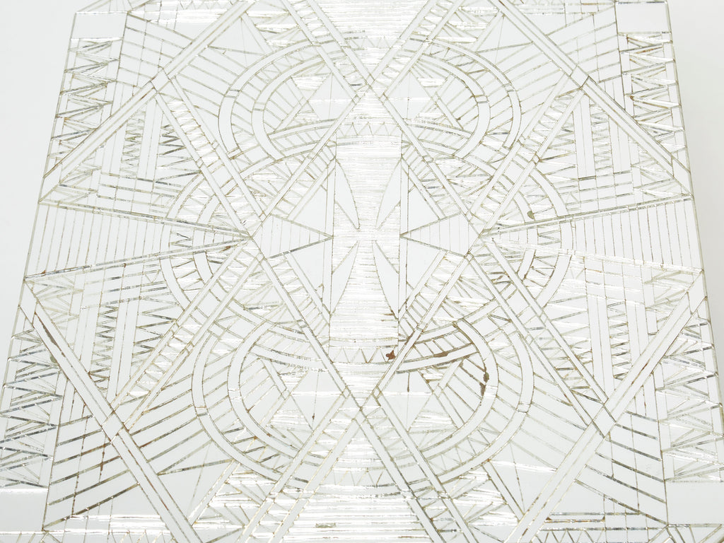 Mirror mosaic coffee table by Daniel Clement 1970s