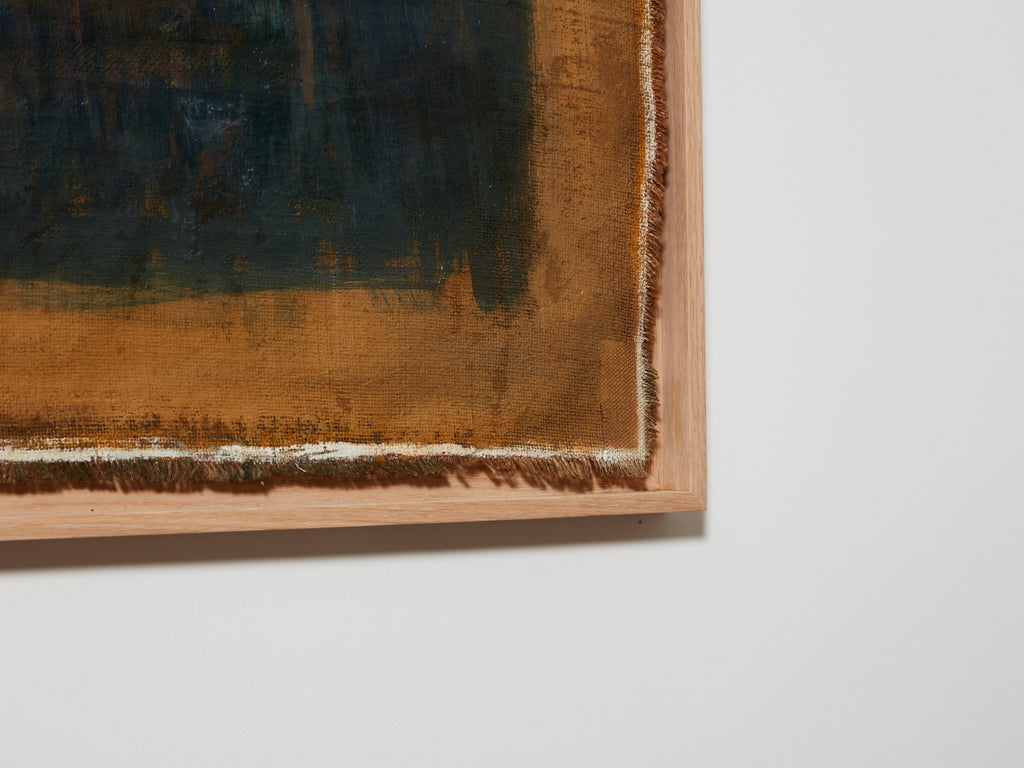 Danil Panagopoulos large oil on jute framed 1989