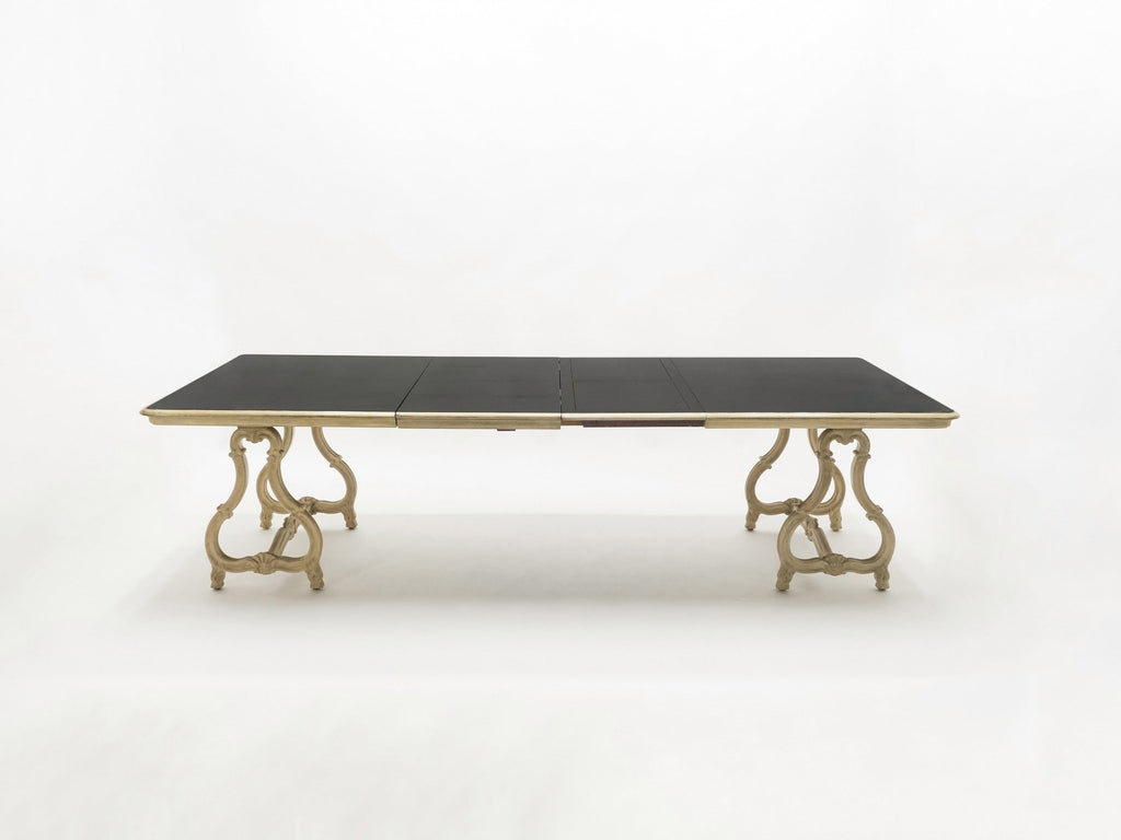 Early XXth century stamped Maison Jansen Regence dining table