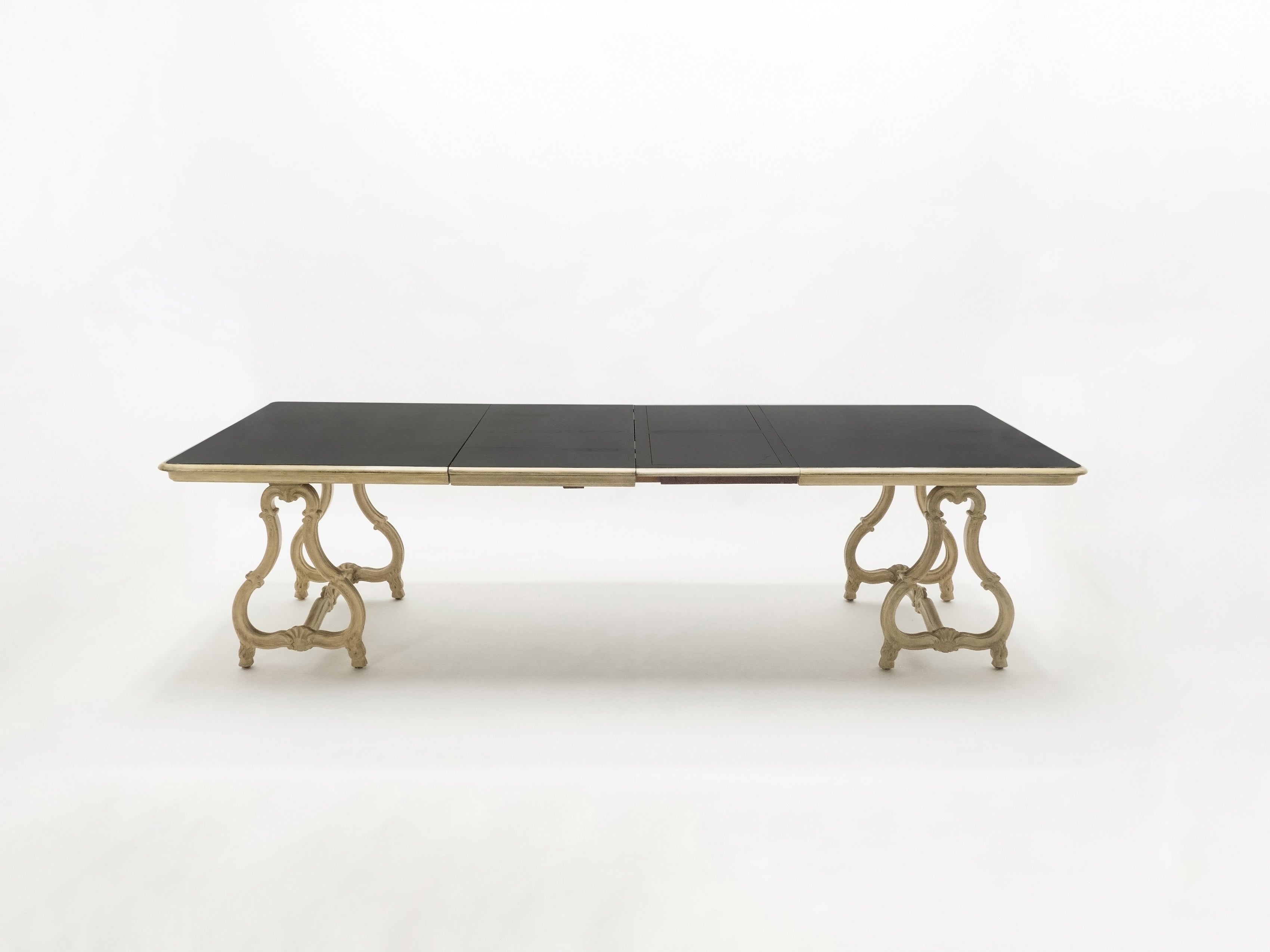 Early XXth century stamped Maison Jansen Regence dining table