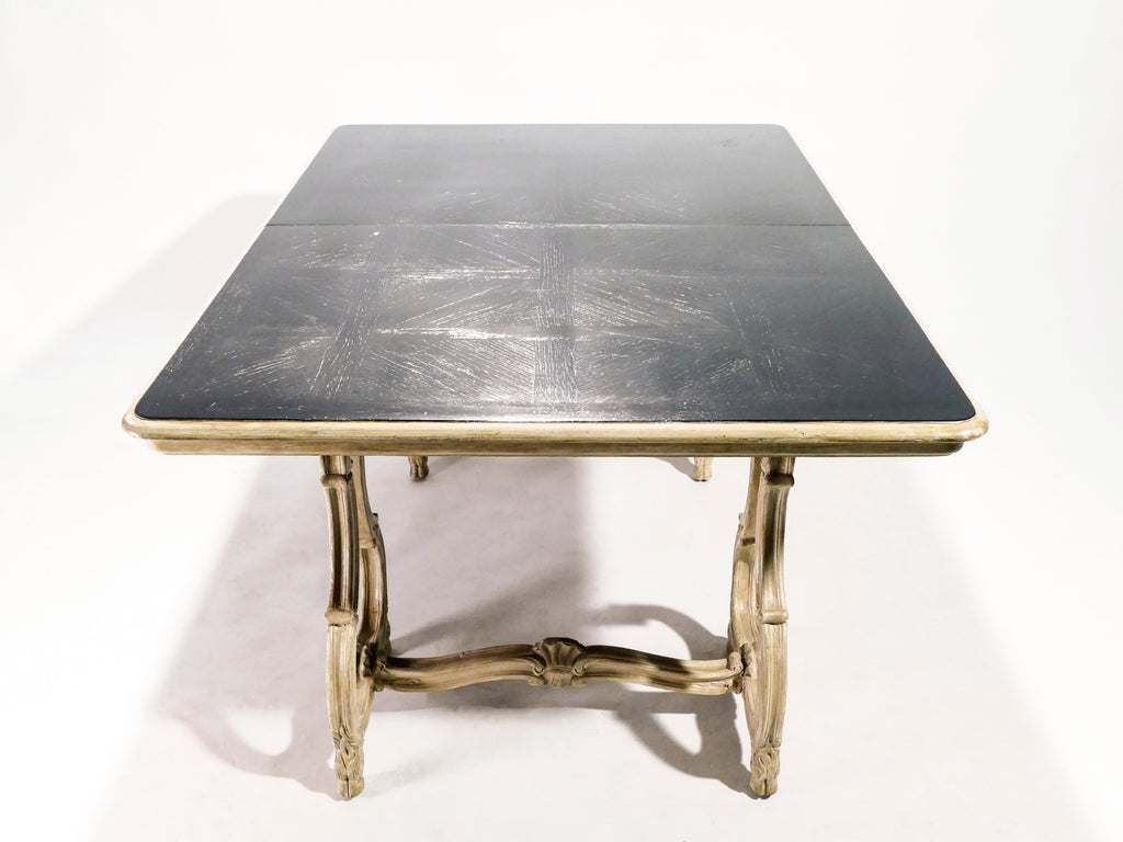 Early XXth century stamped Maison Jansen Regence dining table