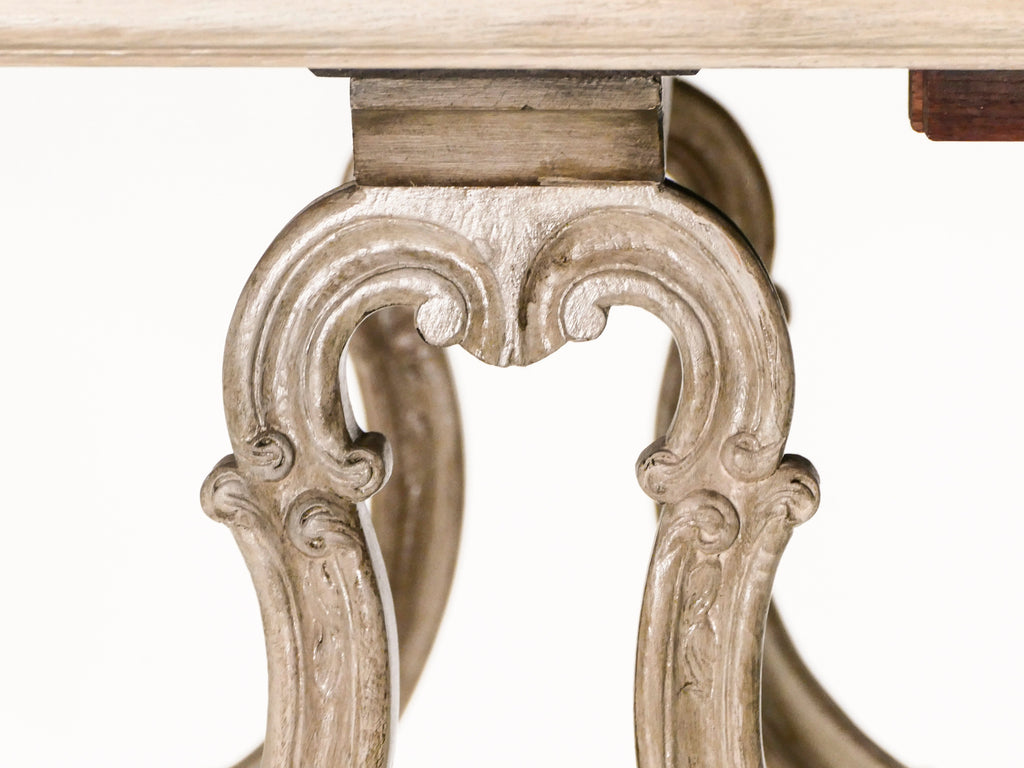 Early XXth century stamped Maison Jansen Regence dining table