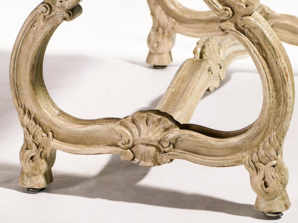 Early XXth century stamped Maison Jansen Regence dining table