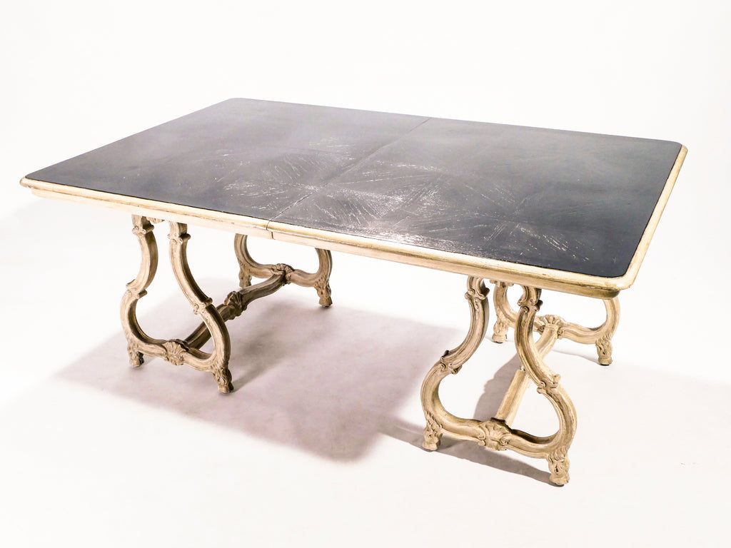 Early XXth century stamped Maison Jansen Regence dining table