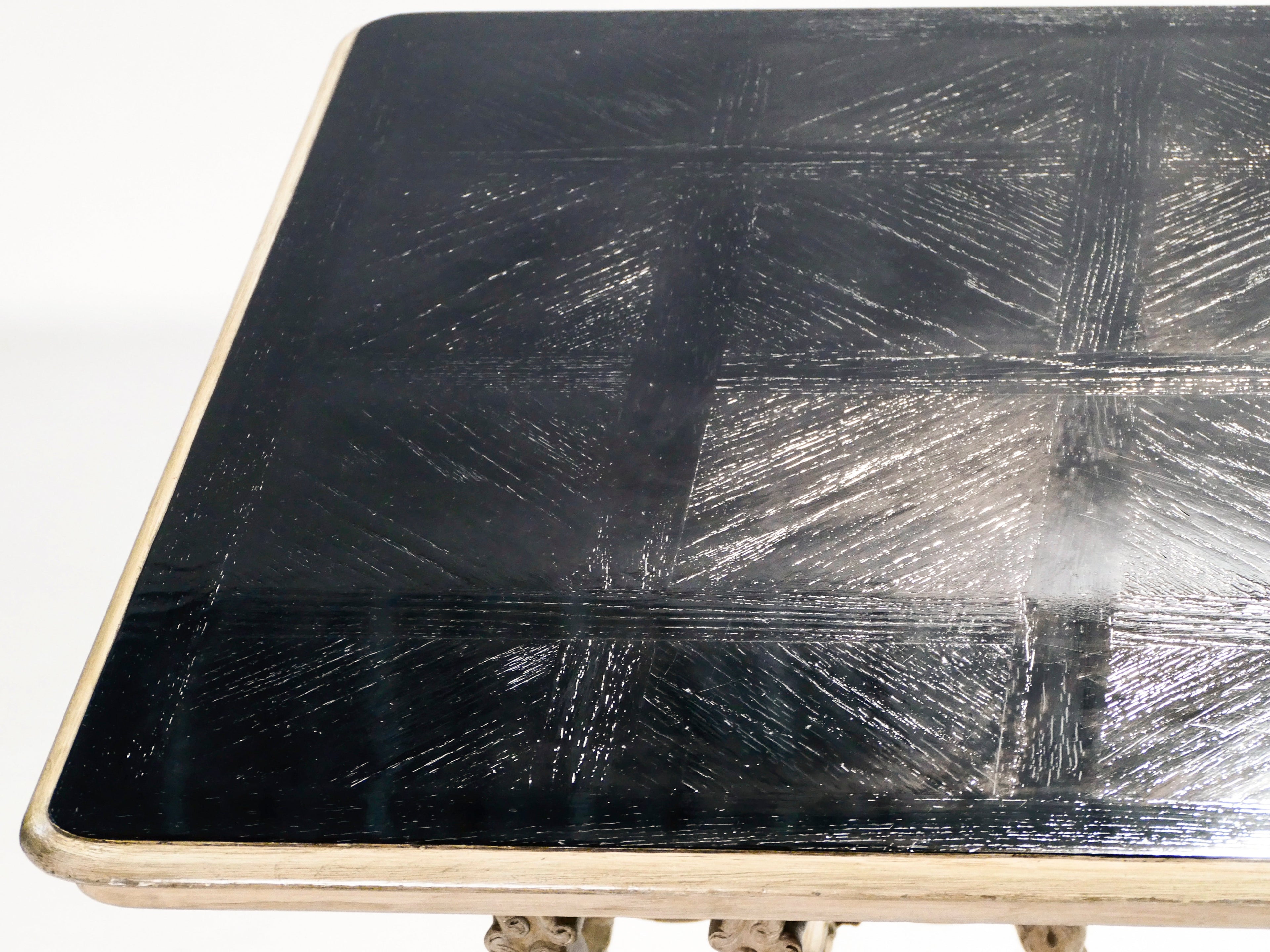 Early XXth century stamped Maison Jansen Regence dining table