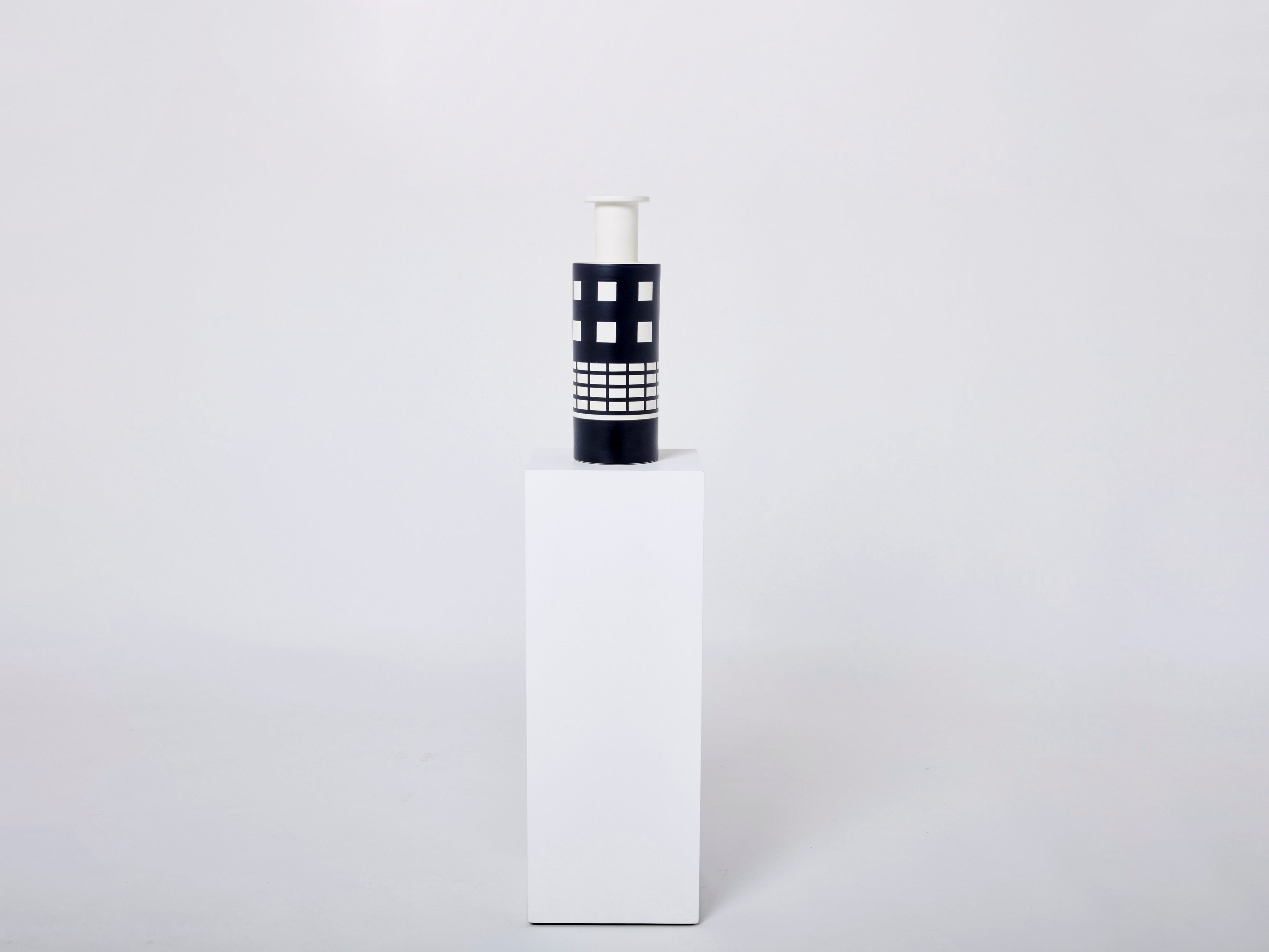 Ettore Sottsass ceramic vase Rocchetto for Bitossi first edition 1980s