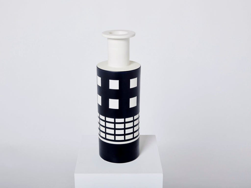Ettore Sottsass ceramic vase Rocchetto for Bitossi first edition 1980s
