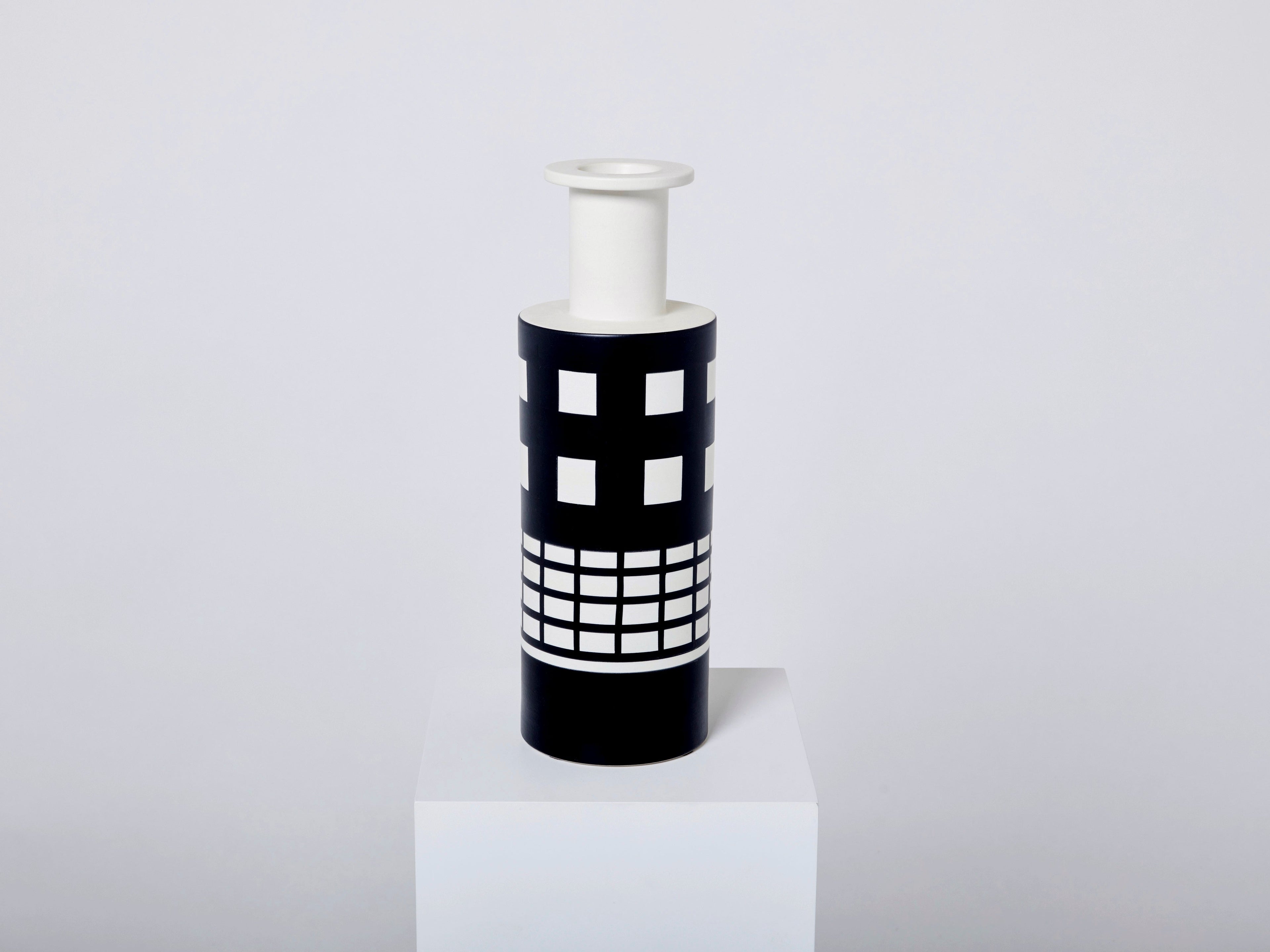Ettore Sottsass ceramic vase Rocchetto for Bitossi first edition 1980s