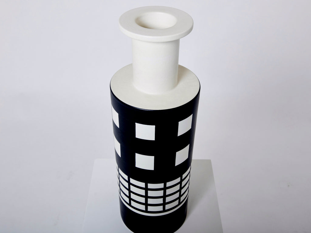 Ettore Sottsass ceramic vase Rocchetto for Bitossi first edition 1980s