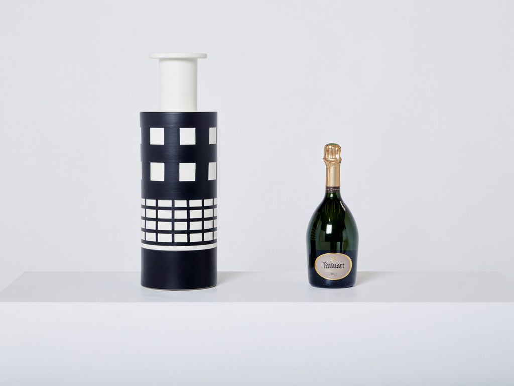 Ettore Sottsass ceramic vase Rocchetto for Bitossi first edition 1980s