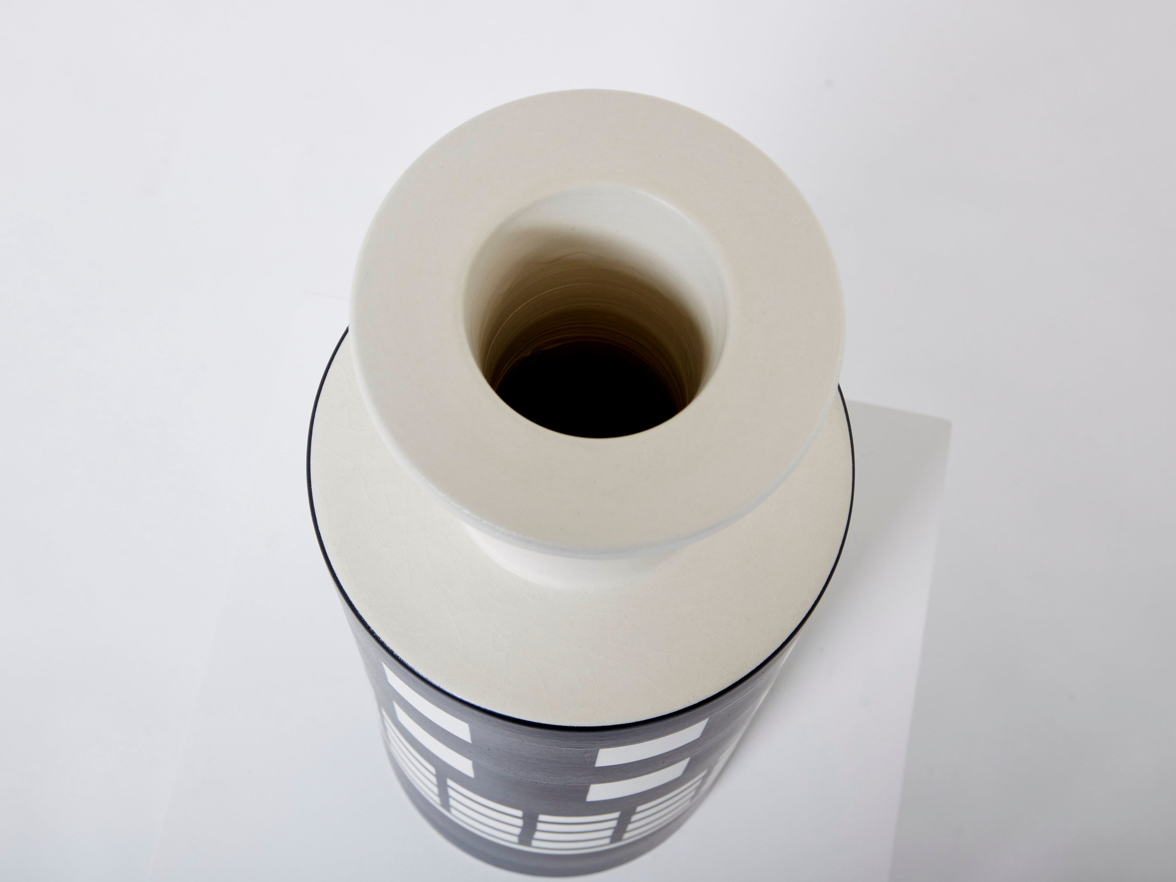 Ettore Sottsass ceramic vase Rocchetto for Bitossi first edition 1980s