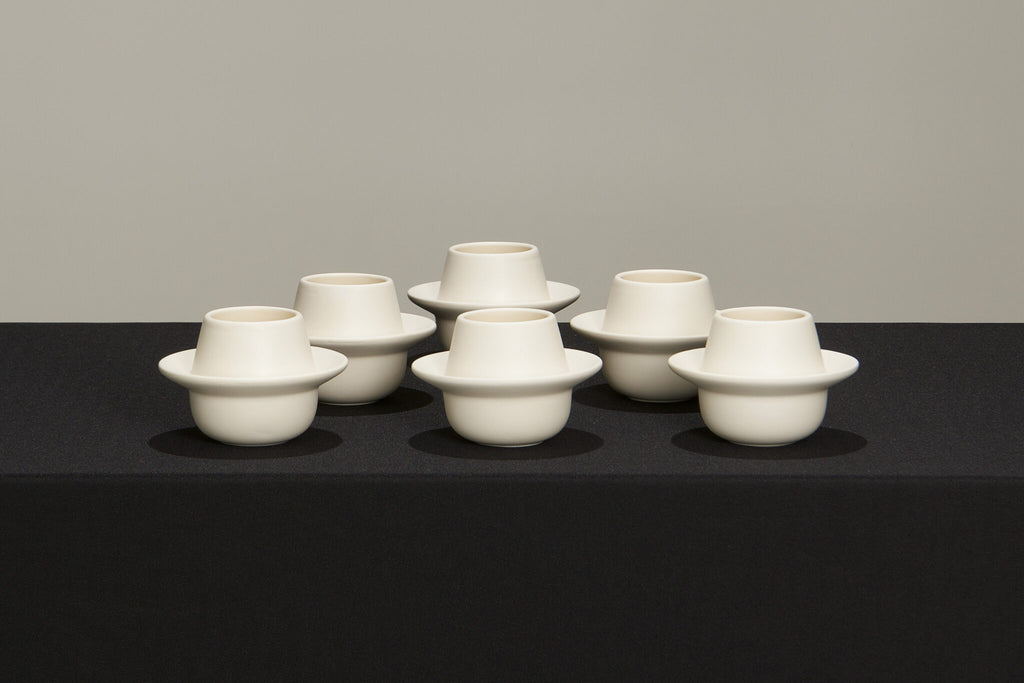 l'Anverre, Sem Schanzer Set of lungo ‘Flyings Saucers’ Coffee Cups