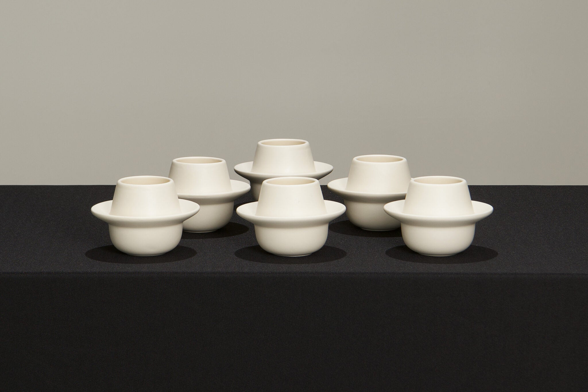 l'Anverre, Sem Schanzer Set of lungo ‘Flyings Saucers’ Coffee Cups