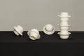 l'Anverre, Sem Schanzer Set of lungo ‘Flyings Saucers’ Coffee Cups