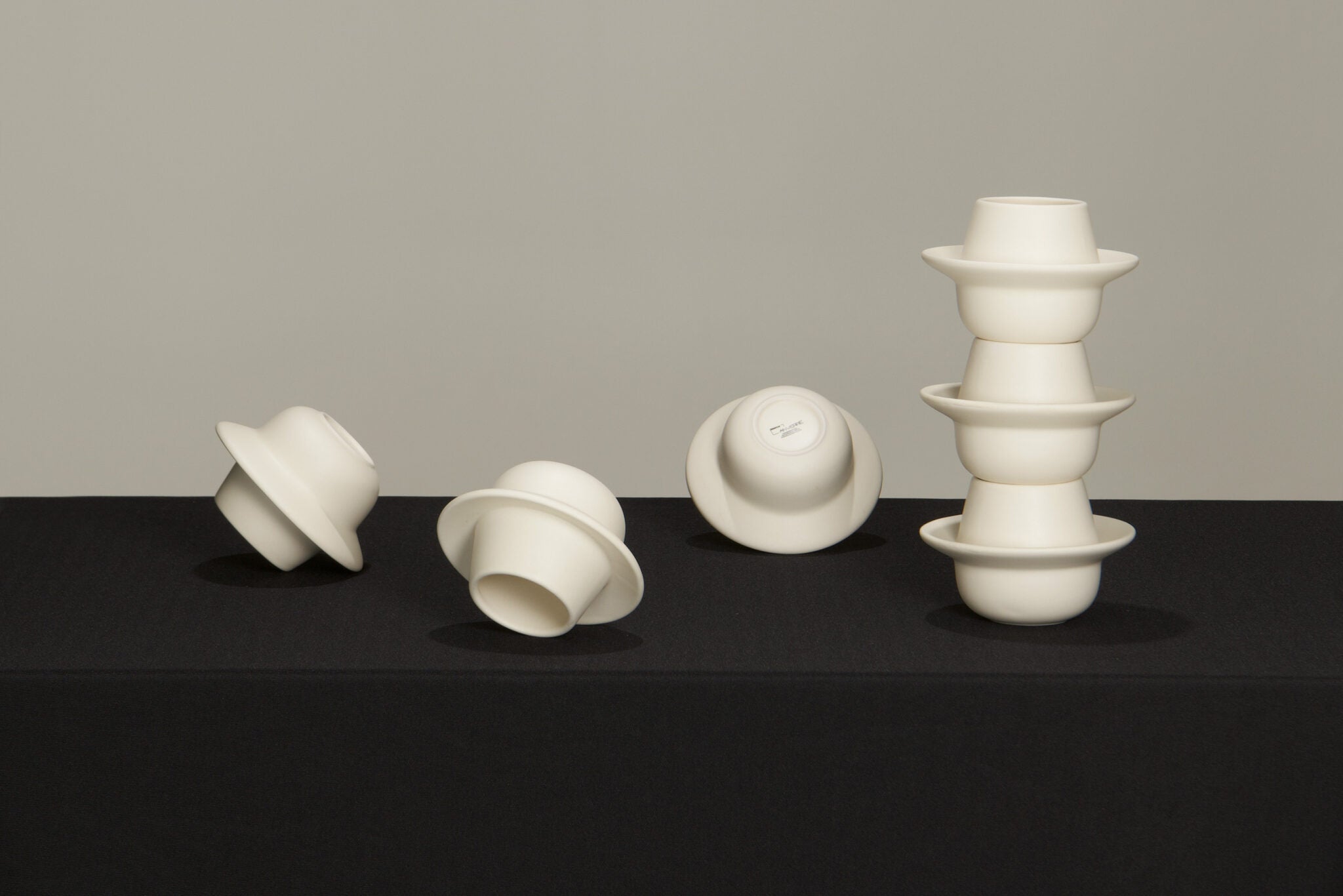 l'Anverre, Sem Schanzer Set of lungo ‘Flyings Saucers’ Coffee Cups