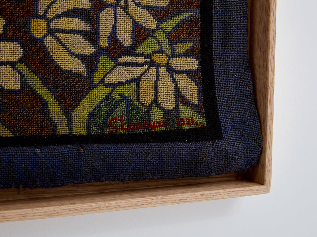 Gabriel Laneyrie petit-point needlework panel tapestry 1934
