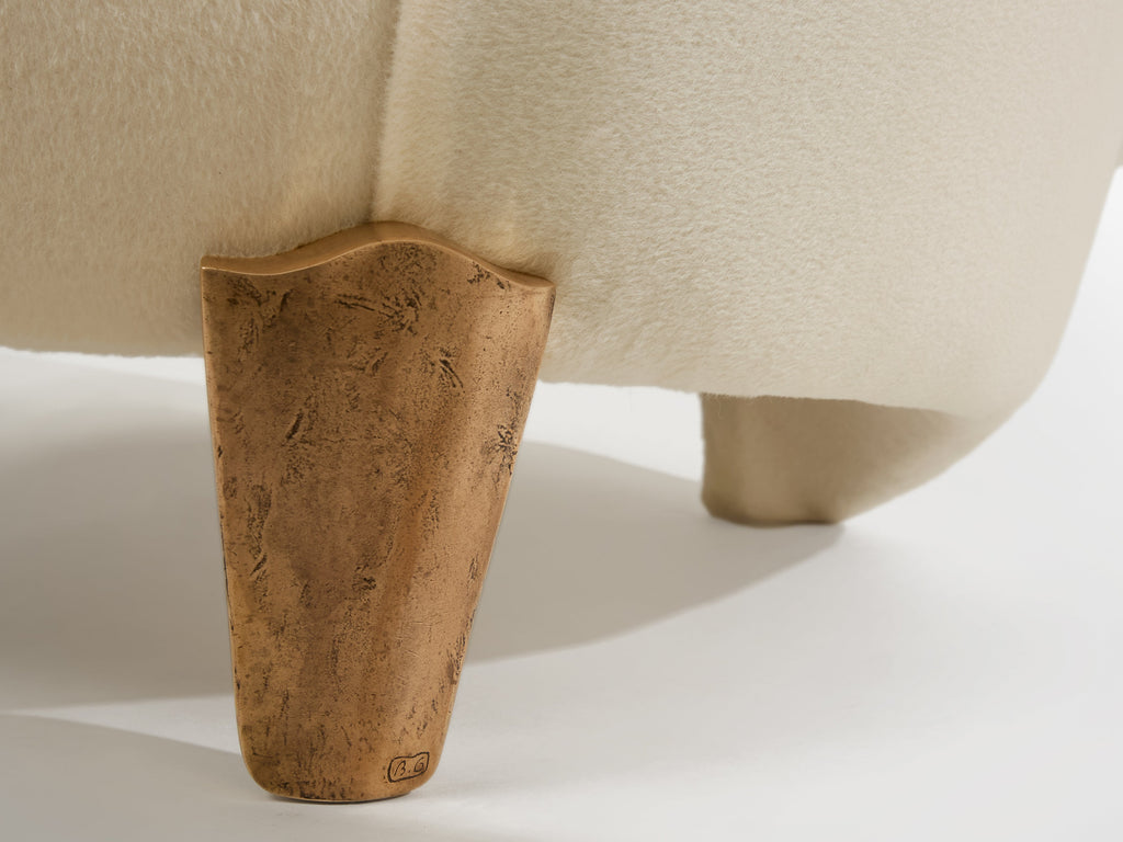 Garouste & Bonetti Koala armchairs bronze alpaca velvet 1995