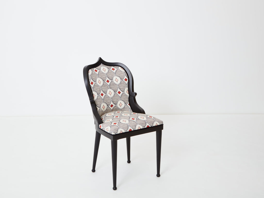 Garouste & Bonetti desk chair Palace Privilege Rubelli fabric 1980