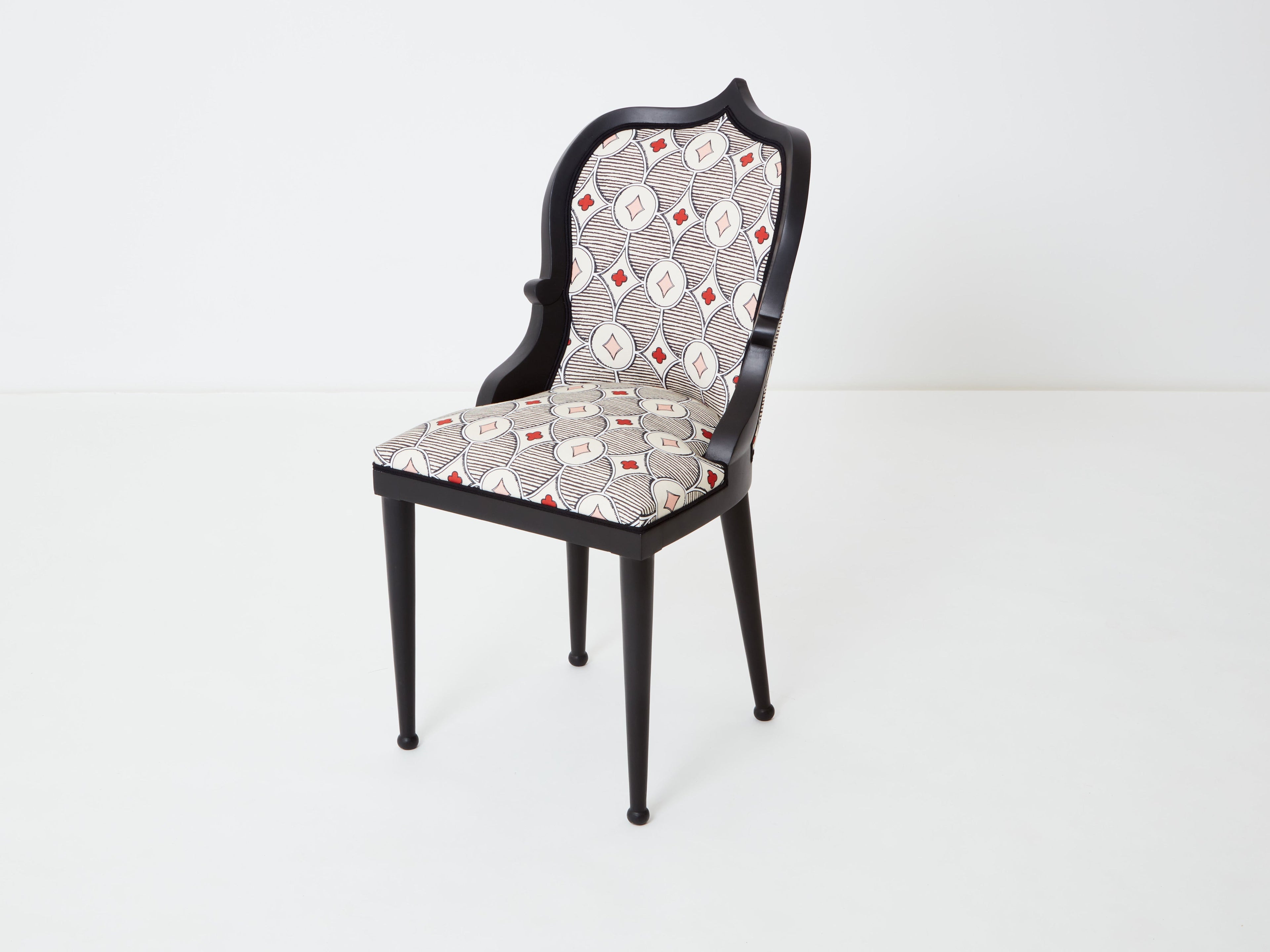 Garouste & Bonetti desk chair Palace Privilege Rubelli fabric 1980