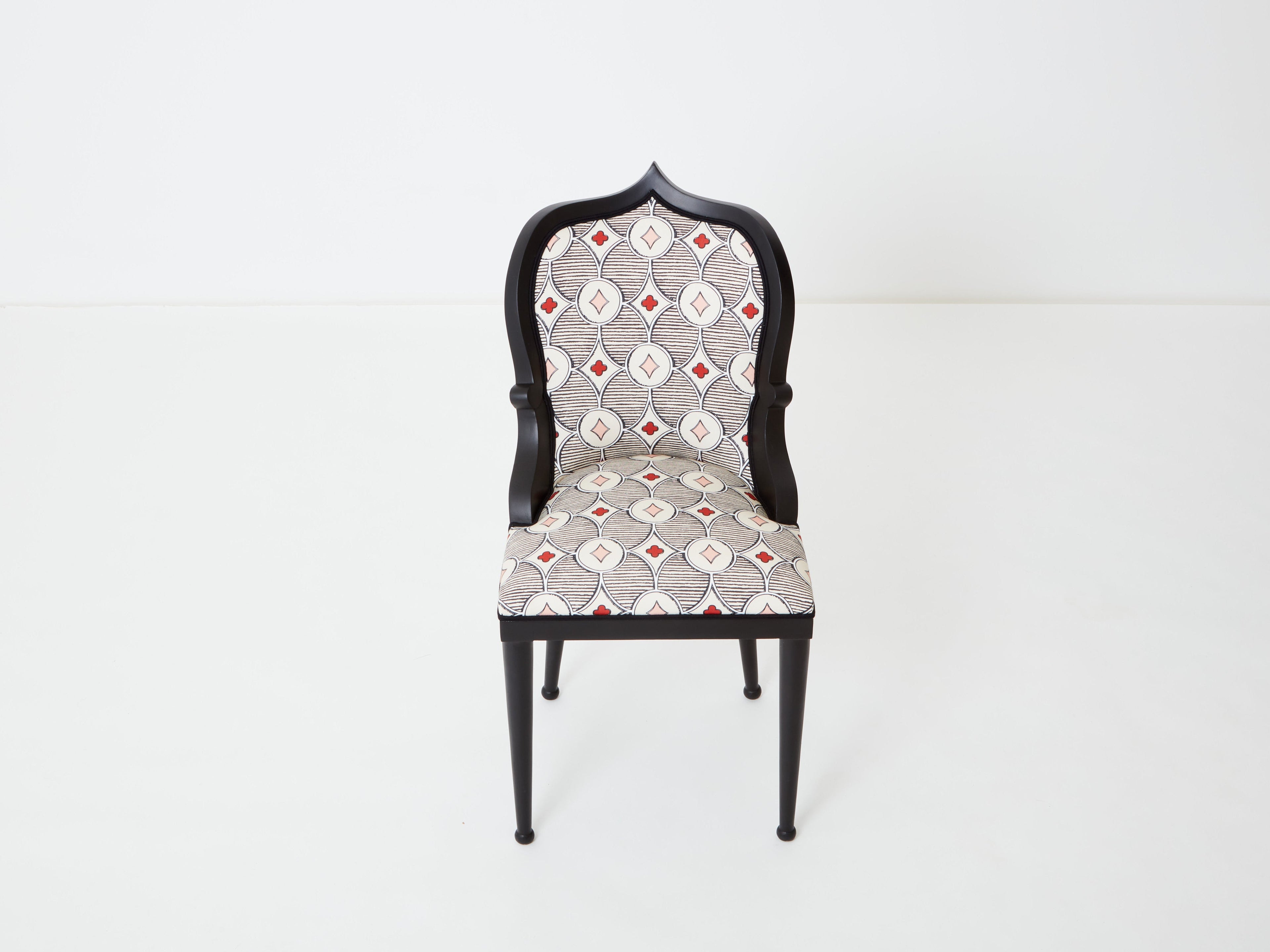 Garouste & Bonetti desk chair Palace Privilege Rubelli fabric 1980