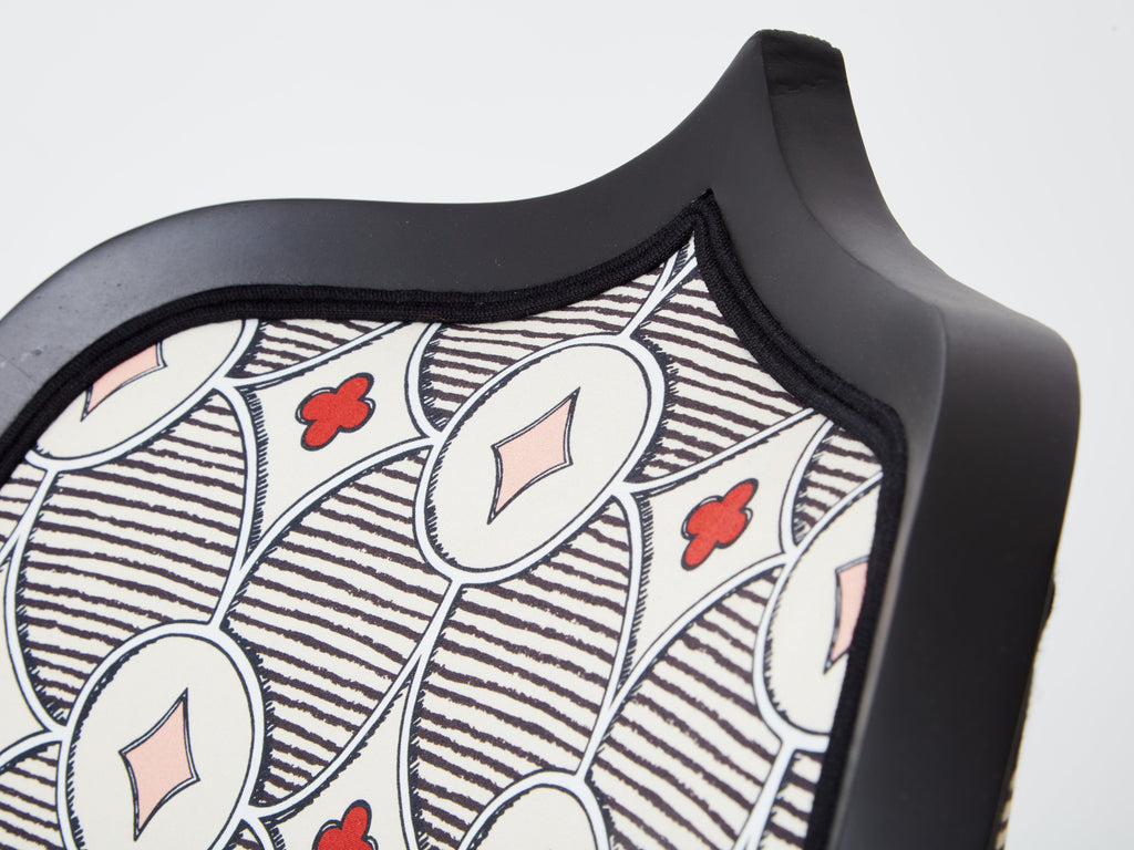 Garouste & Bonetti desk chair Palace Privilege Rubelli fabric 1980