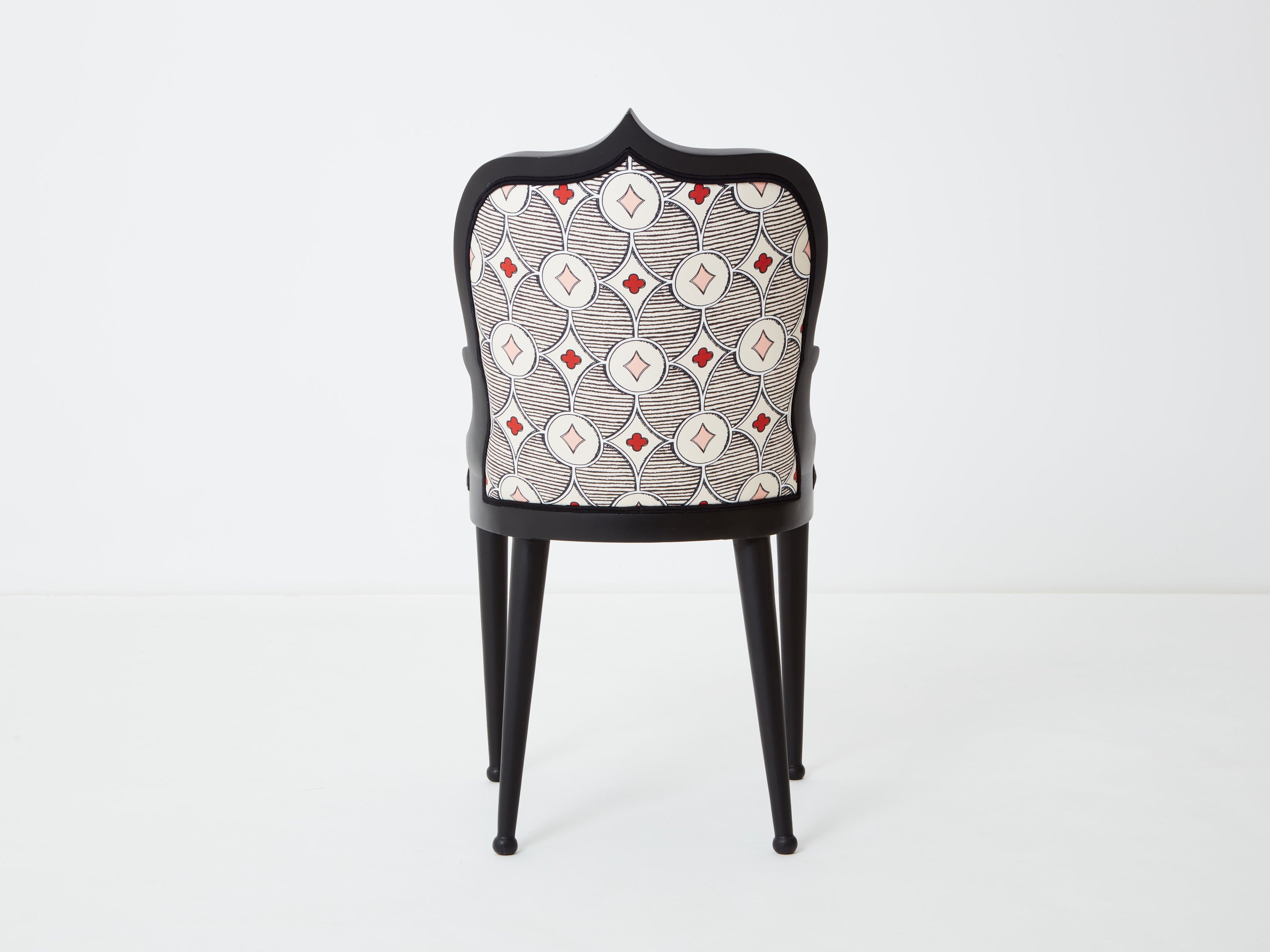 Garouste & Bonetti desk chair Palace Privilege Rubelli fabric 1980