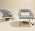 Pair of armchairs by Louis Paolozzi