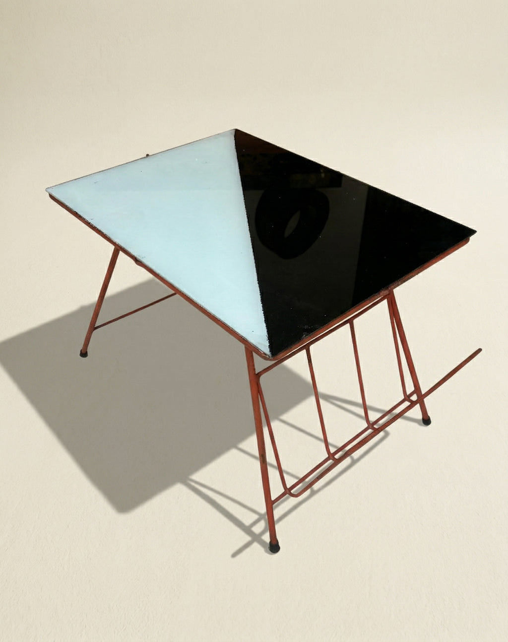 Side table with Magazine Rack by Abraham Palatnik
