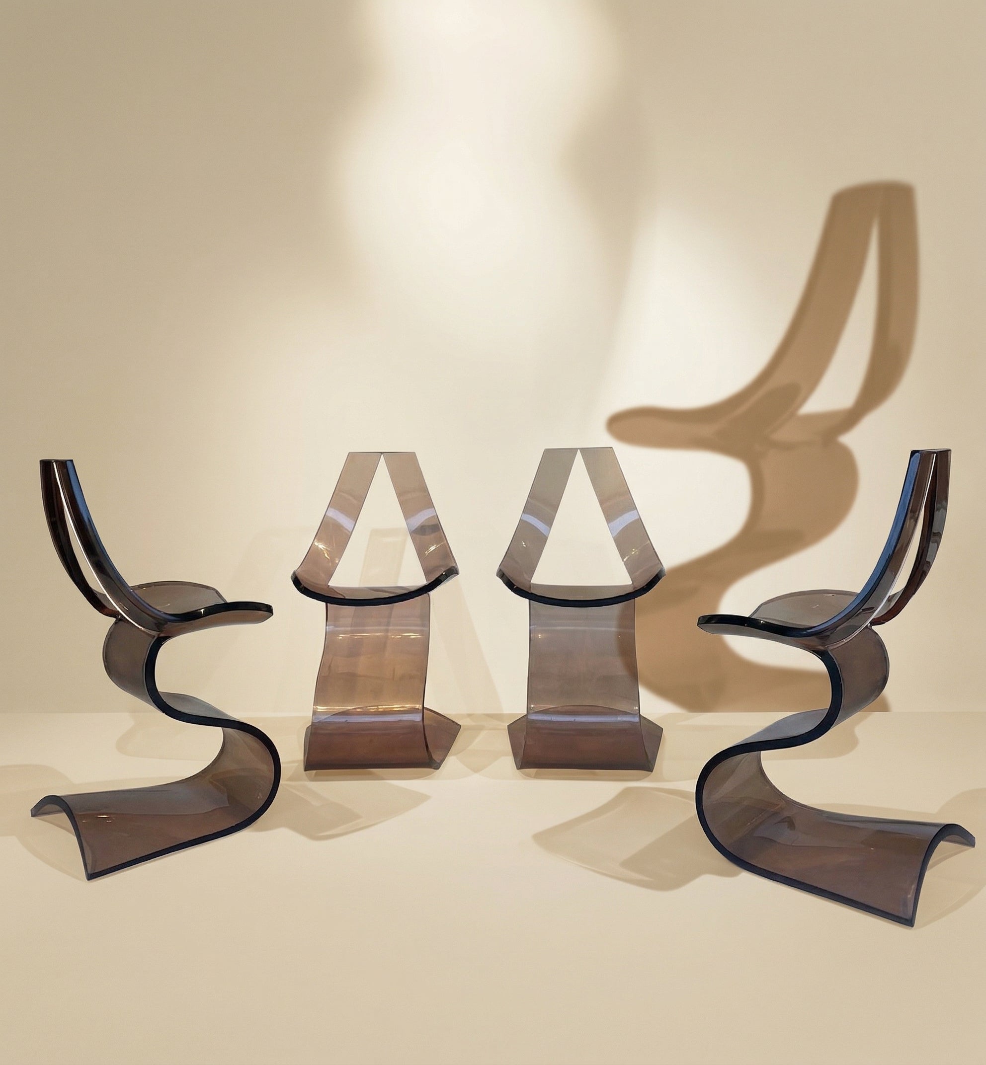 Set of 4 chairs by Michel Dumas