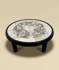 Scarce figurative coffee table by Roger Capron and Raymond Peynet