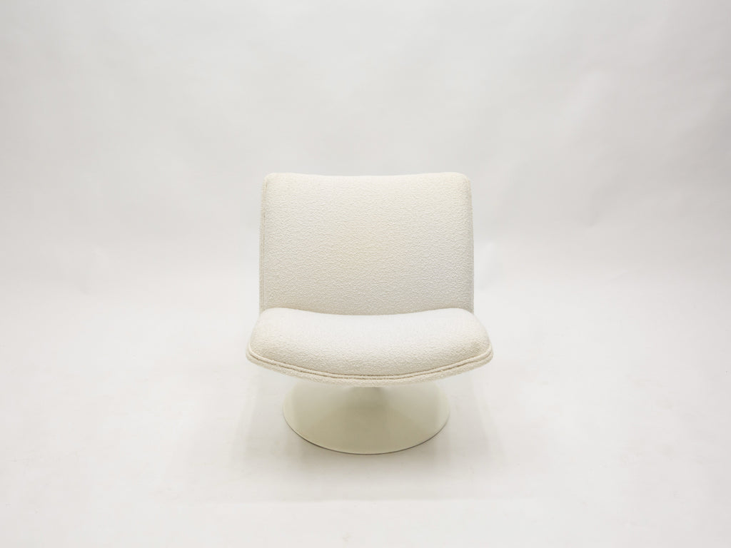 Geoffrey Harcourt for Artifort F504 swivel lounge chair bouclé 1960s