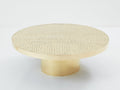 Georges Mathias brass mosaic coffee table 1970