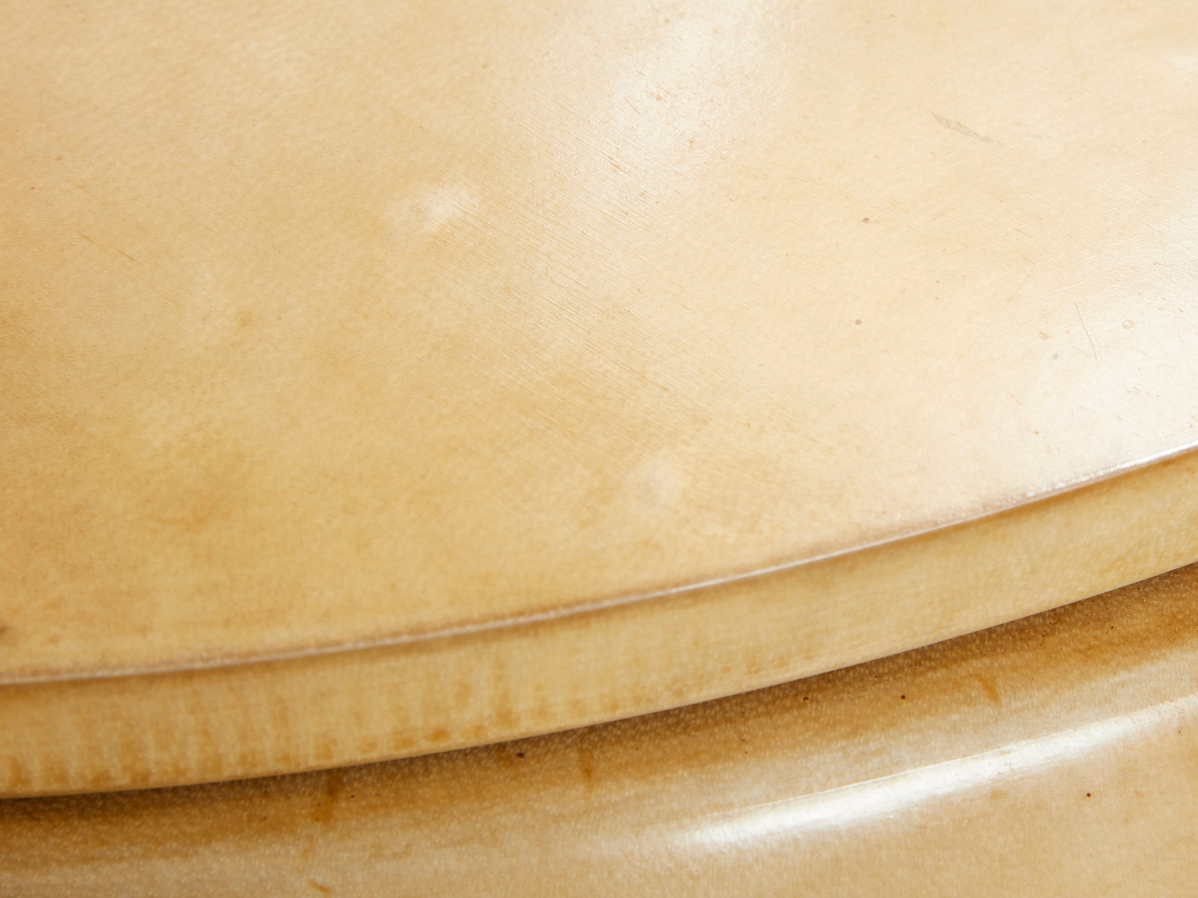 Gilded wood and parchment center table attr. Maurice Dufrène. 1930s