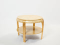Gilded wood and parchment center table attr. Maurice Dufrène. 1930s
