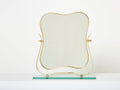 Gio Ponti for fontana Arte brass Murano glass table vanity mirror 1950s