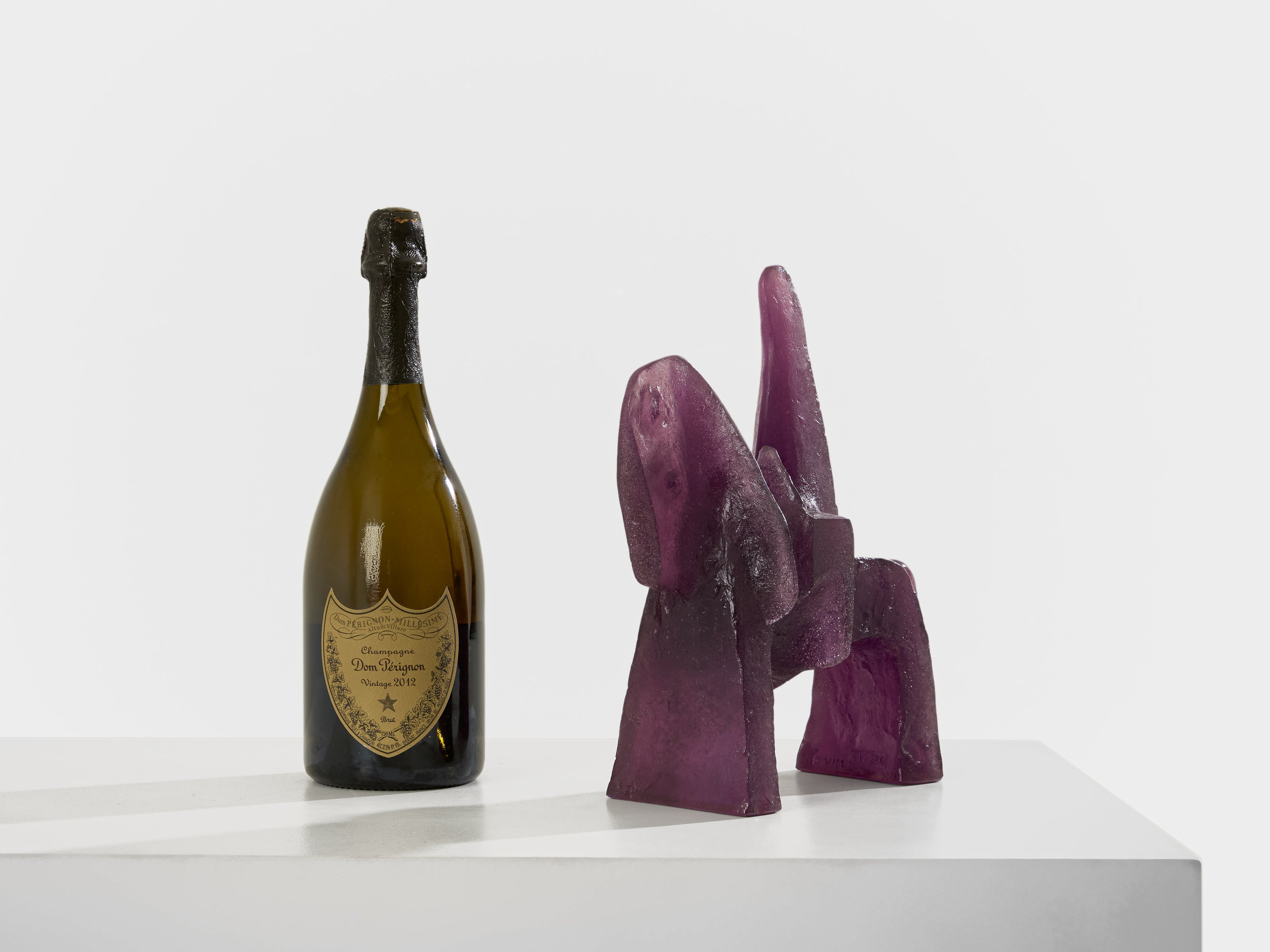 Glass paste Sculpture Claude Wetzstein for Daum circa 1970