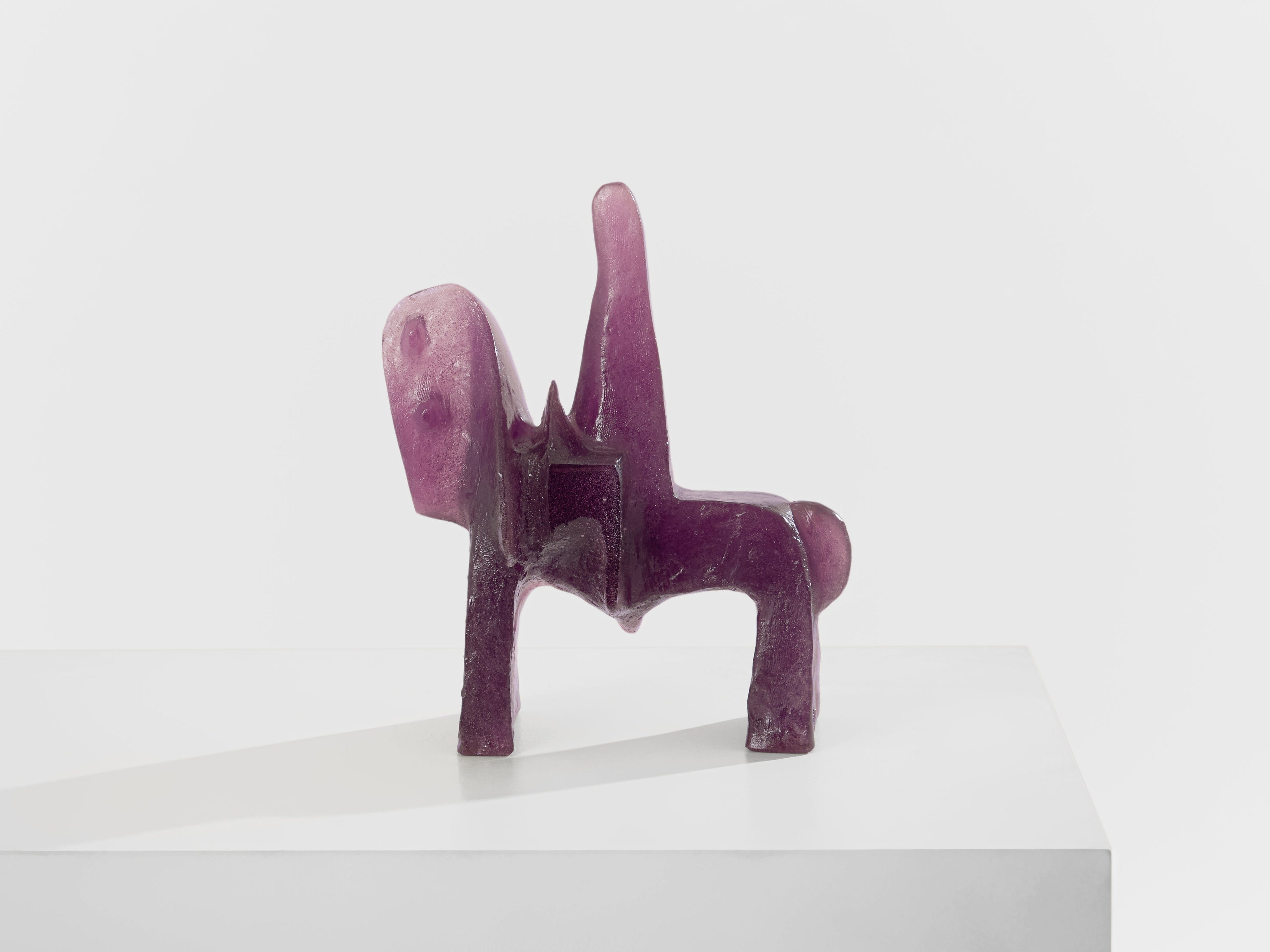 Glass paste Sculpture Claude Wetzstein for Daum circa 1970