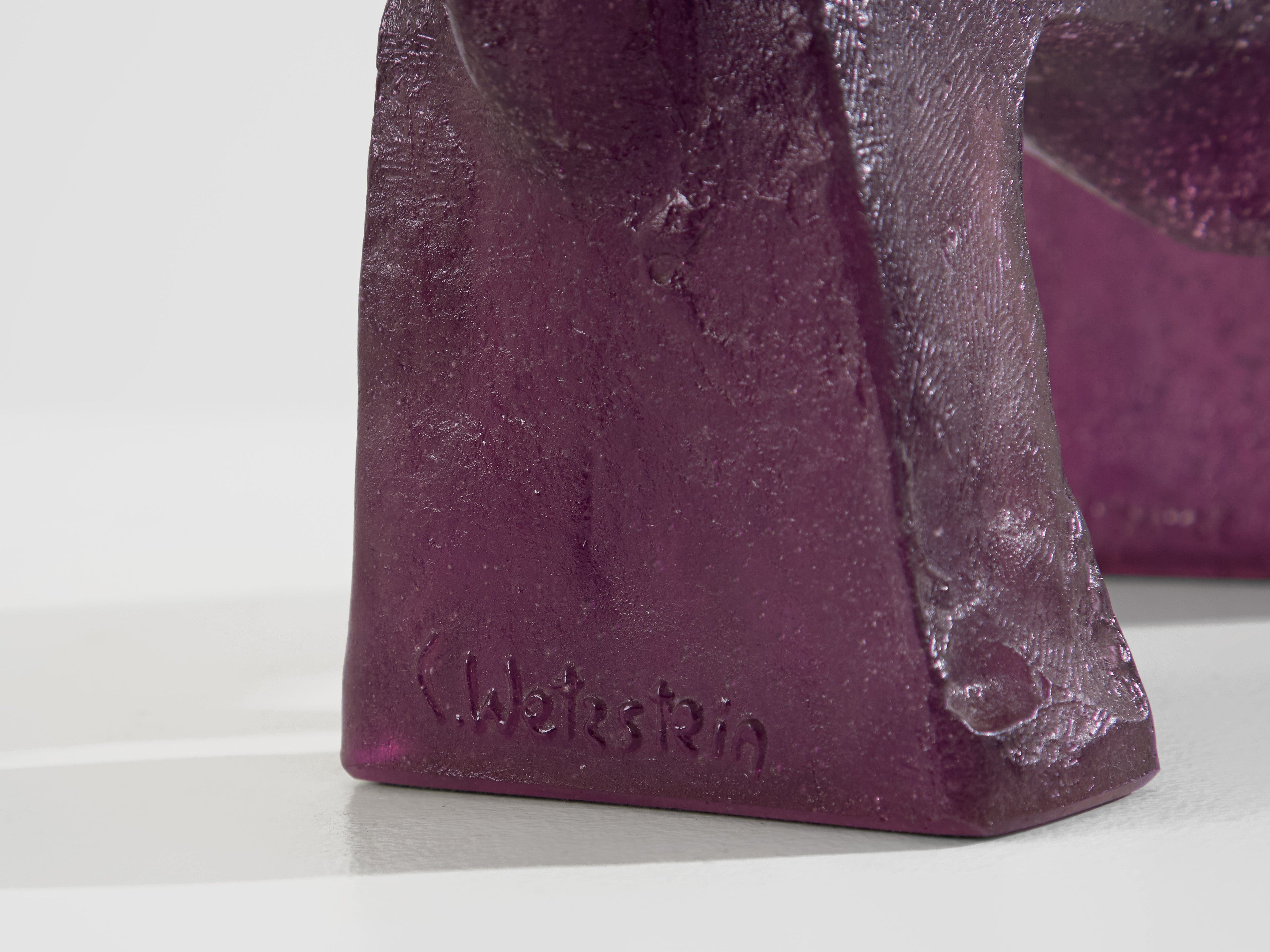 Glass paste Sculpture Claude Wetzstein for Daum circa 1970