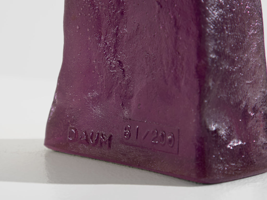 Glass paste Sculpture Claude Wetzstein for Daum circa 1970